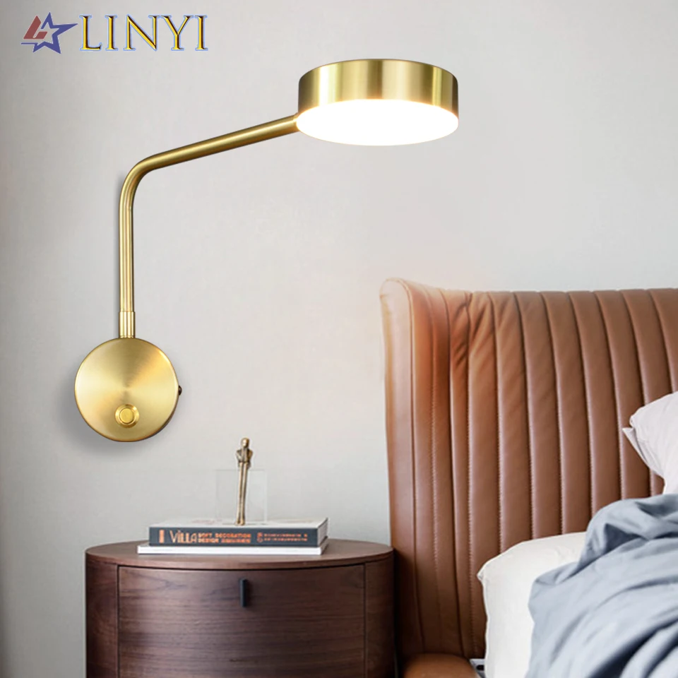 Morden Led Wall Light Indoor Golden Decor Wall Lamp 9W with Switch for Home Bedroom Bedside Living Room Aisle Sconces Luminaire
Morden Led Wall Light Indoor Golden Decor Wall Lamp 9W with Switch for Home Bedroom Bedside Living Room Aisle Sconces Luminaire
