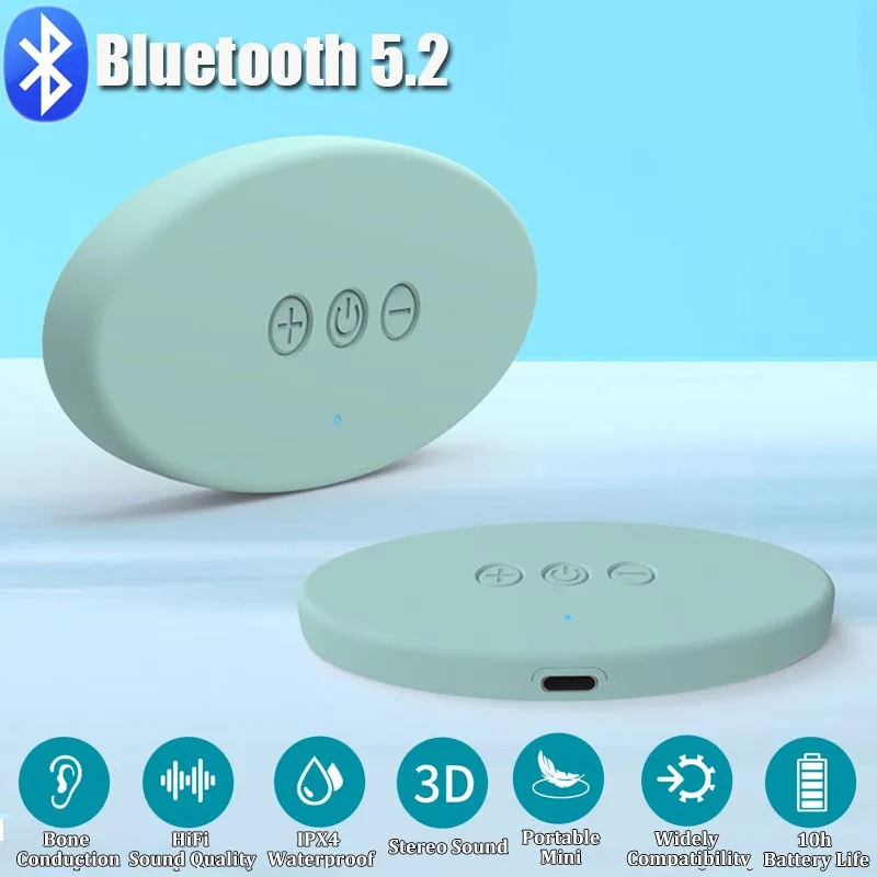 Mini Bluetooth Speaker Wireless Bone Conduction Stereo Soundbar HIFI Music Box Portable Under Pillow 8G MP3 Player Improve Sleep
Mini Bluetooth Speaker Wireless Bone Conduction Stereo Soundbar HIFI Music Box Portable Under Pillow 8G MP3 Player Improve Sleep