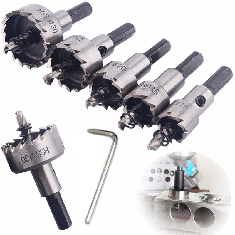 Carbide Tip HSS Drill Bit Hole Opener 16mm High Speed Steel Hole Saw Cutter Drill Bit For Stainless Steel Metal Alloy Drill
Carbide Tip HSS Drill Bit Hole Opener 16mm High Speed Steel Hole Saw Cutter Drill Bit For Stainless Steel Metal Alloy Drill