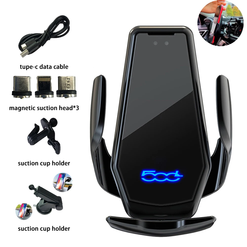 Smart Wireless Charging Universal Car Phone Holder Accessories For FIAT 500 500L 500X Punto Panda Bravo Argo Idea Siena Tipo
Smart Wireless Charging Universal Car Phone Holder Accessories For FIAT 500 500L 500X Punto Panda Bravo Argo Idea Siena Tipo