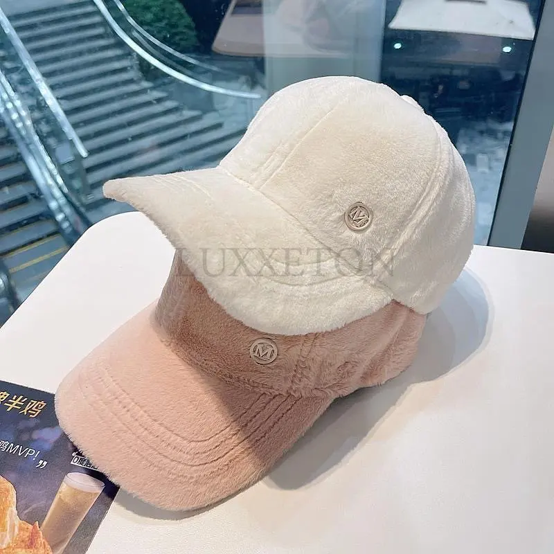 M Letter Rabbit Fur Mixed Hat Autumn and Winter Women's All Matching Plush Hat Suitable for Face Baseball Cap Casual LUXXETON
M Letter Rabbit Fur Mixed Hat Autumn and Winter Women's All Matching Plush Hat Suitable for Face Baseball Cap Casual LUXXETON