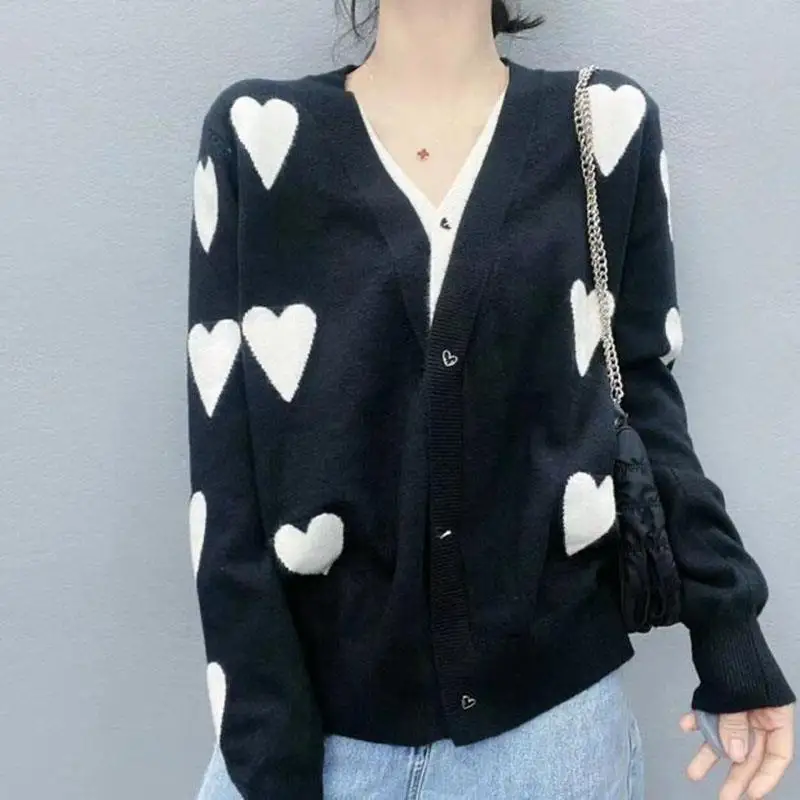 Cardigan Women's Long Sleeved Cardigan Elegant Sweater Cardigan Cotton V Neck Knitted Cardigan Spring and Autumn Coat N13
Cardigan Women's Long Sleeved Cardigan Elegant Sweater Cardigan Cotton V Neck Knitted Cardigan Spring and Autumn Coat N13
