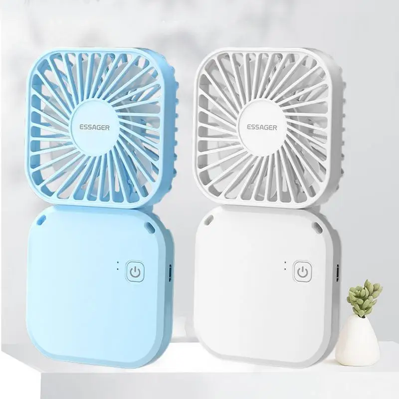 

Table Fan Mini Fan Portable Personal Neck Fan 3-in-1 Cooling Desk Fans Small Quiet 180-Degree Rotation Fan For Bedroom Desk