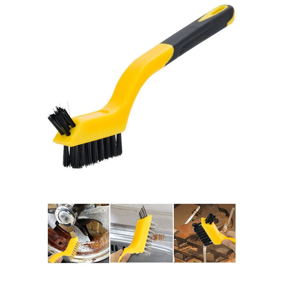 Rust And Dirt Brush 1 PCS Brass Durable Hand Tools High Quality Mini Brush Nylon Stainless Steel Yellow Handle
Rust And Dirt Brush 1 PCS Brass Durable Hand Tools High Quality Mini Brush Nylon Stainless Steel Yellow Handle