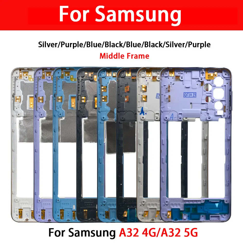 NEW Middle Frame Board For Samsung A32 4G A325F A32 5G A326F A326 Middle Frame Housing With Power Volume Key Replacement Parts
NEW Middle Frame Board For Samsung A32 4G A325F A32 5G A326F A326 Middle Frame Housing With Power Volume Key Replacement Parts