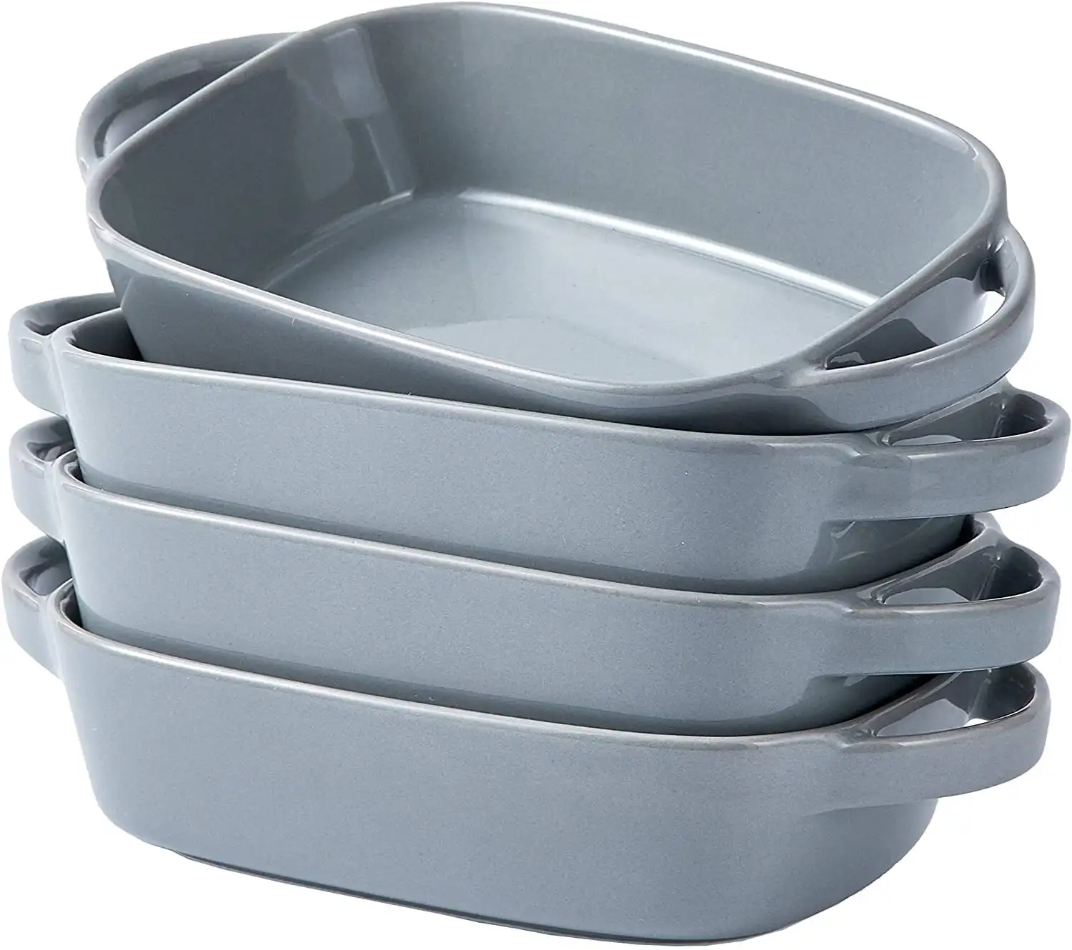 Set Of 4 Ceramic 7"x5" Baking Dish Oven Safe Roasting Lasagna Pan Small Casserole Bakeware with Handle Rectangular Dish, 20 Oz.
Set Of 4 Ceramic 7"x5" Baking Dish Oven Safe Roasting Lasagna Pan Small Casserole Bakeware with Handle Rectangular Dish, 20 Oz.