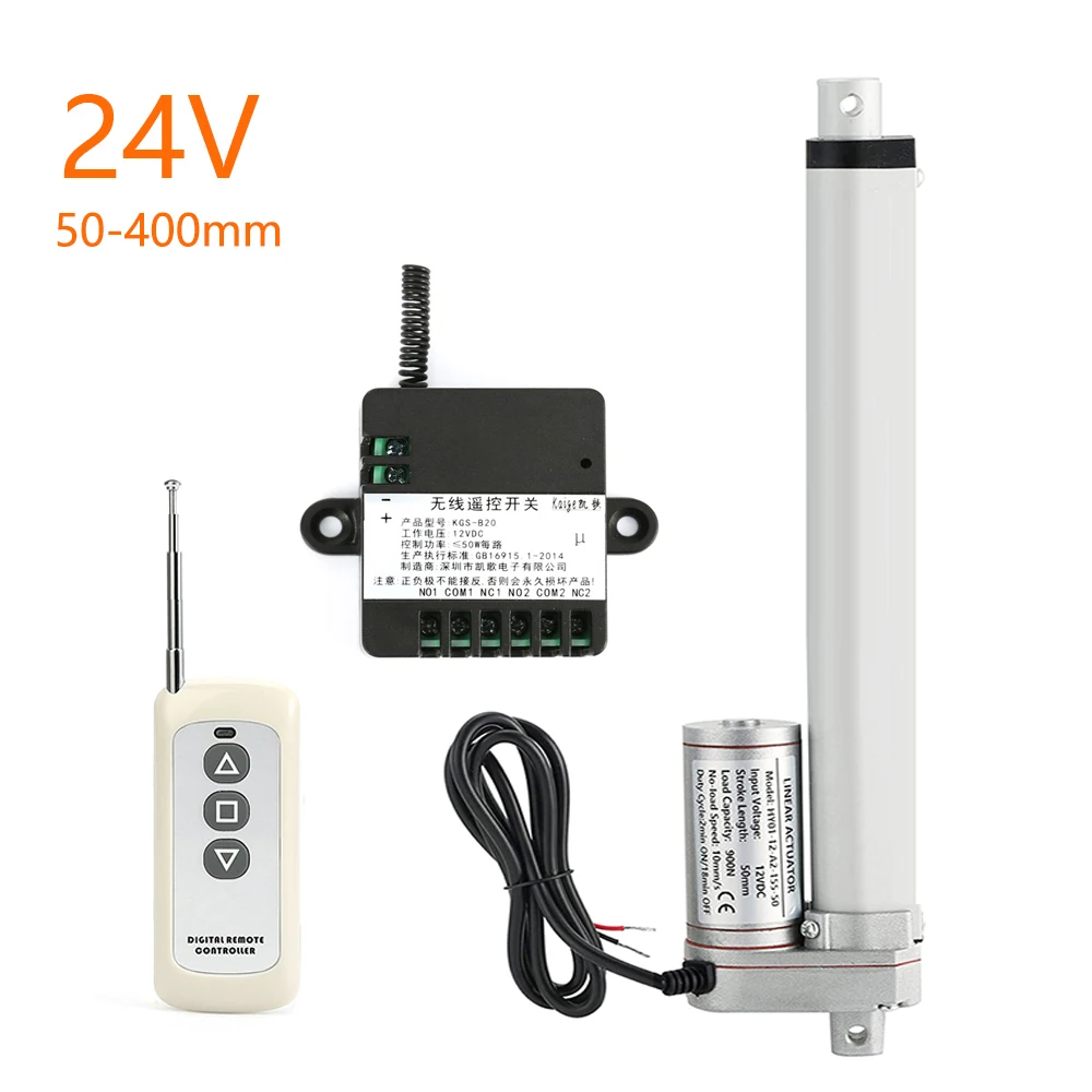 24V Linear Actuator With RF Remote Control Metal Gear Linear Motor 50mm 100mm 150mm 200mm 250mm Stroke Moving Distance 1500N 30W
24V Linear Actuator With RF Remote Control Metal Gear Linear Motor 50mm 100mm 150mm 200mm 250mm Stroke Moving Distance 1500N 30W