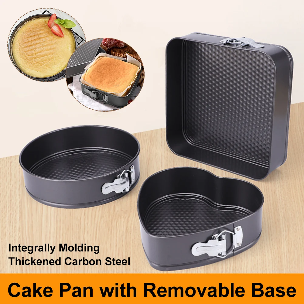 New Carbon Steel Baking Mold Professional Cake Pan Spring Form Square Round Love Heart Shaped Cake Bread Pan Baking Accessories
New Carbon Steel Baking Mold Professional Cake Pan Spring Form Square Round Love Heart Shaped Cake Bread Pan Baking Accessories