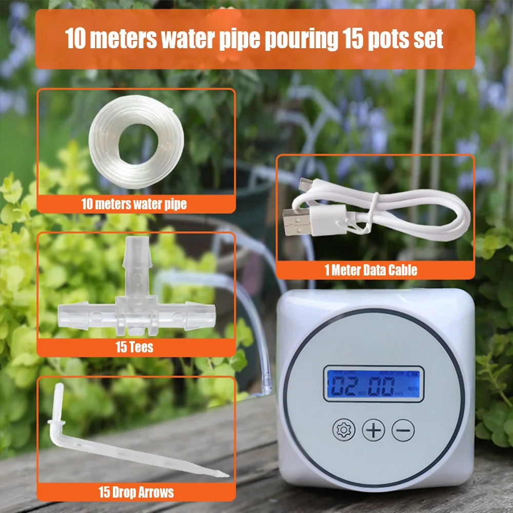 800ml/min Timing Automatic Watering System House Plants Self Watering System Easy Installation Irrigation Tool for Potted Plants
800ml/min Timing Automatic Watering System House Plants Self Watering System Easy Installation Irrigation Tool for Potted Plants
