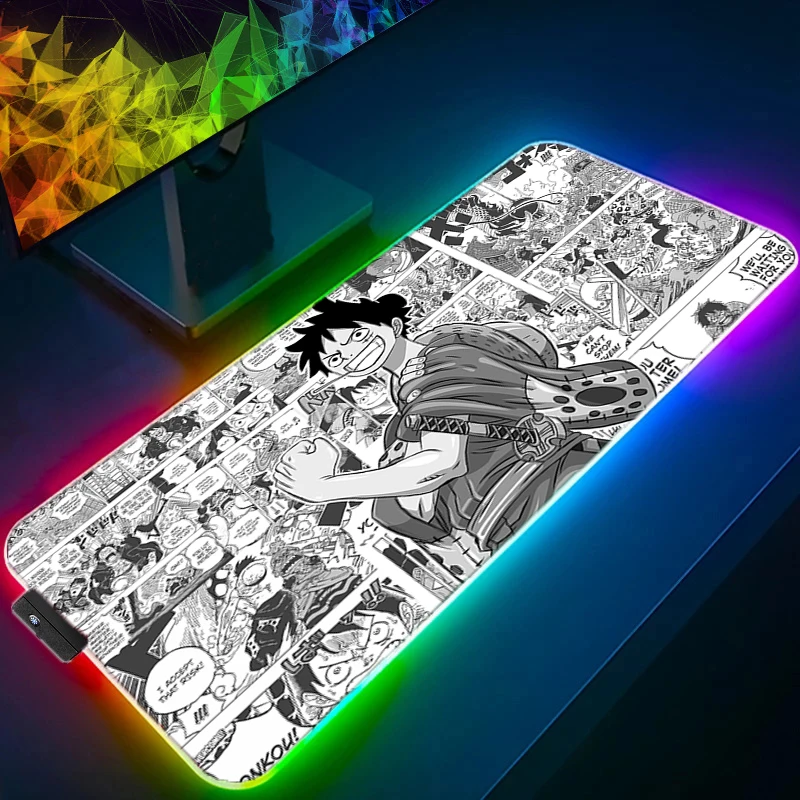 Anime Mouse Mats One Piece Monkey D. Luffy Gaming RGB Mouse Pad Mousepad Luminous Japanese dragon Laptop Cool Thicker Desk Mat
Anime Mouse Mats One Piece Monkey D. Luffy Gaming RGB Mouse Pad Mousepad Luminous Japanese dragon Laptop Cool Thicker Desk Mat