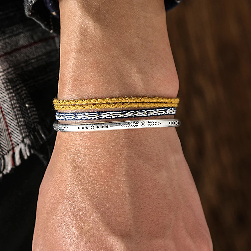5PCS Handmade Weave Friendship Rope Chain Tassel Bracelet On Hand Silver Color Leaf Cuff Bangle For Women Men Lucky Jewelry
5PCS Handmade Weave Friendship Rope Chain Tassel Bracelet On Hand Silver Color Leaf Cuff Bangle For Women Men Lucky Jewelry