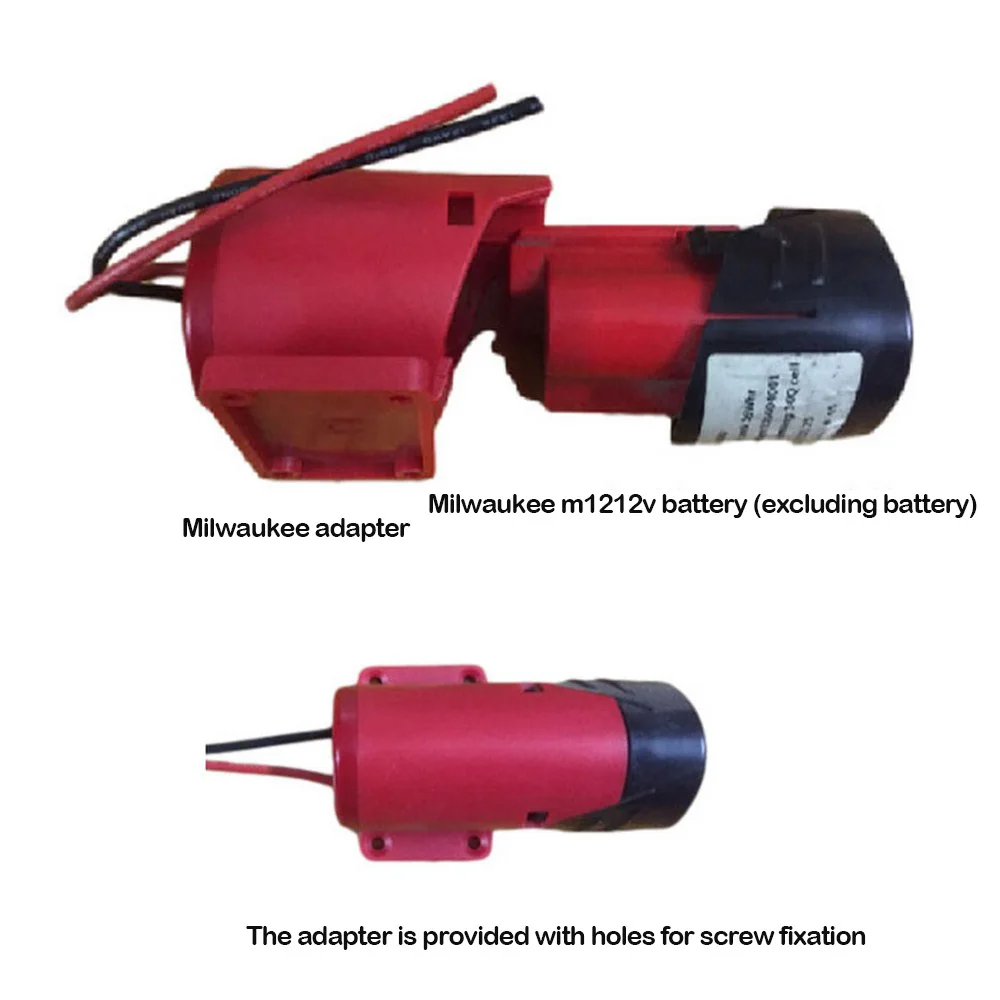 Преобразование адаптера подходит для Milwaukee M12 DIY 2 выхода проводки, съемный
Преобразование адаптера подходит для Milwaukee M12 DIY 2 выхода проводки, съемный