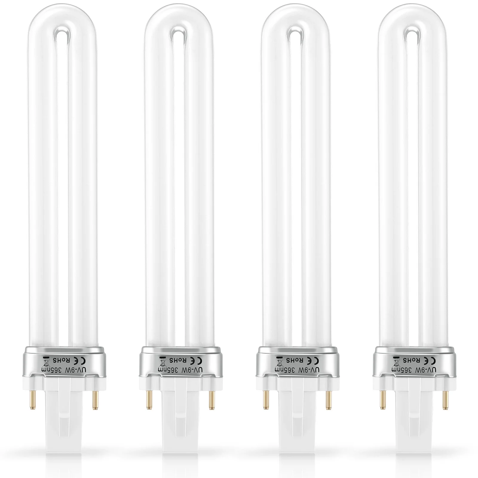 4 Pcs Nail Light Lamp Replacement UV Bulb Dryer Track 9W U-shaped 365nm Tube Bulbs Cure
4 Pcs Nail Light Lamp Replacement UV Bulb Dryer Track 9W U-shaped 365nm Tube Bulbs Cure