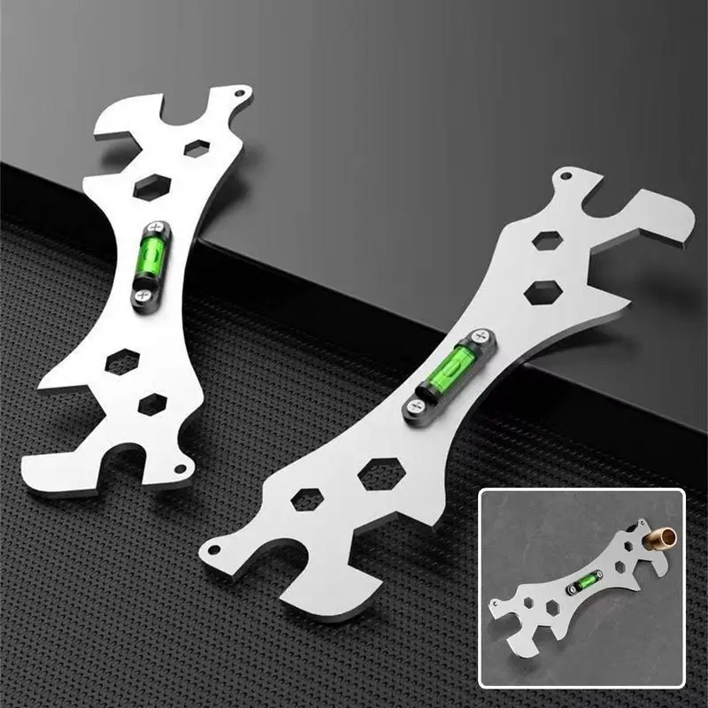 Stainless Steel Special Wrench Tool With Horizontal Shower Faucet Installation Bathroom Multi-function Wrench Scale Tool Kit
Stainless Steel Special Wrench Tool With Horizontal Shower Faucet Installation Bathroom Multi-function Wrench Scale Tool Kit