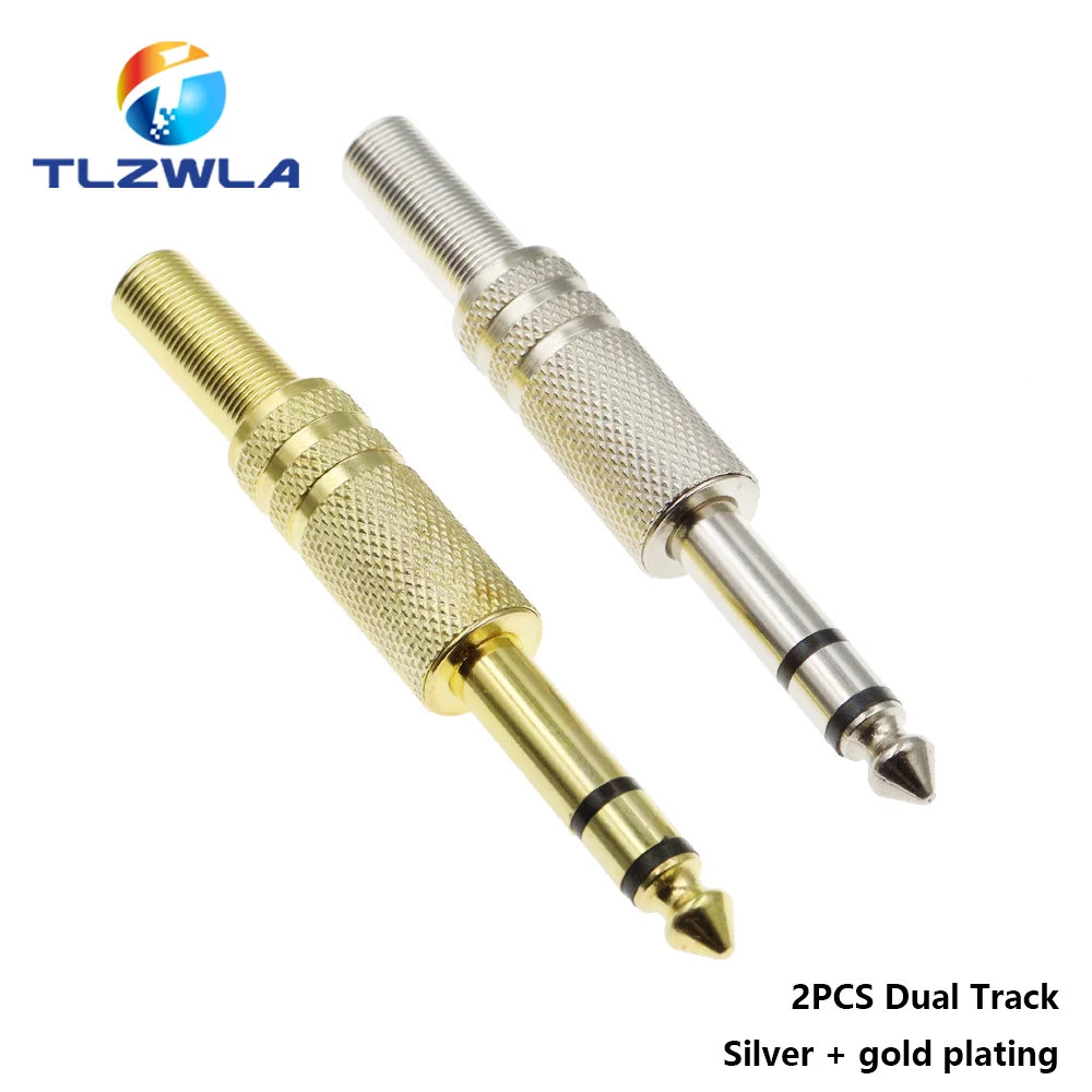2 шт. Металлические разъемы TLZWLA 6.35 мм/6.5 мм для микрофона
2 шт. Металлические разъемы TLZWLA 6.35 мм/6.5 мм для микрофона