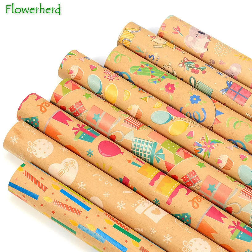 New Kraft Paper Gift Wrapping Paper Birthday Cartoon Series Children's Gift Paper Thickened Craft Paper Scrapbooking Supplies
New Kraft Paper Gift Wrapping Paper Birthday Cartoon Series Children's Gift Paper Thickened Craft Paper Scrapbooking Supplies