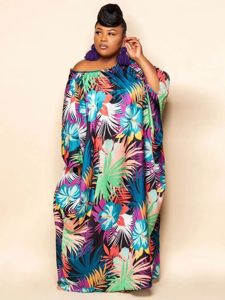 3XL 4XL Plus Size Dress Women's Clothing Batwing Sleeve Loose Boubou Summer New Fashion Print Big Size Oversize Maxi Dresses
3XL 4XL Plus Size Dress Women's Clothing Batwing Sleeve Loose Boubou Summer New Fashion Print Big Size Oversize Maxi Dresses