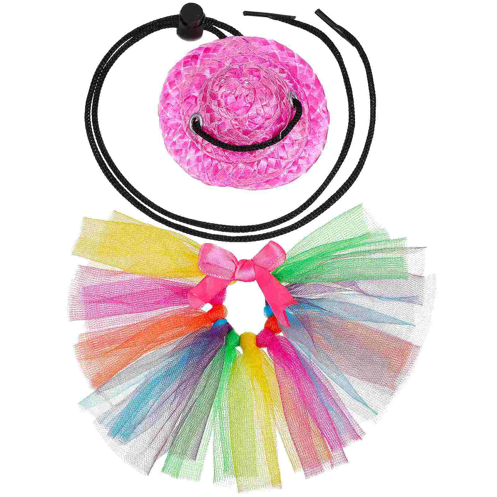 Lizard Costumes Accessories Set Rainbow Tutu Skirt Straw Hat Small Pet Dress Up Costume Outfits Clothes
Lizard Costumes Accessories Set Rainbow Tutu Skirt Straw Hat Small Pet Dress Up Costume Outfits Clothes