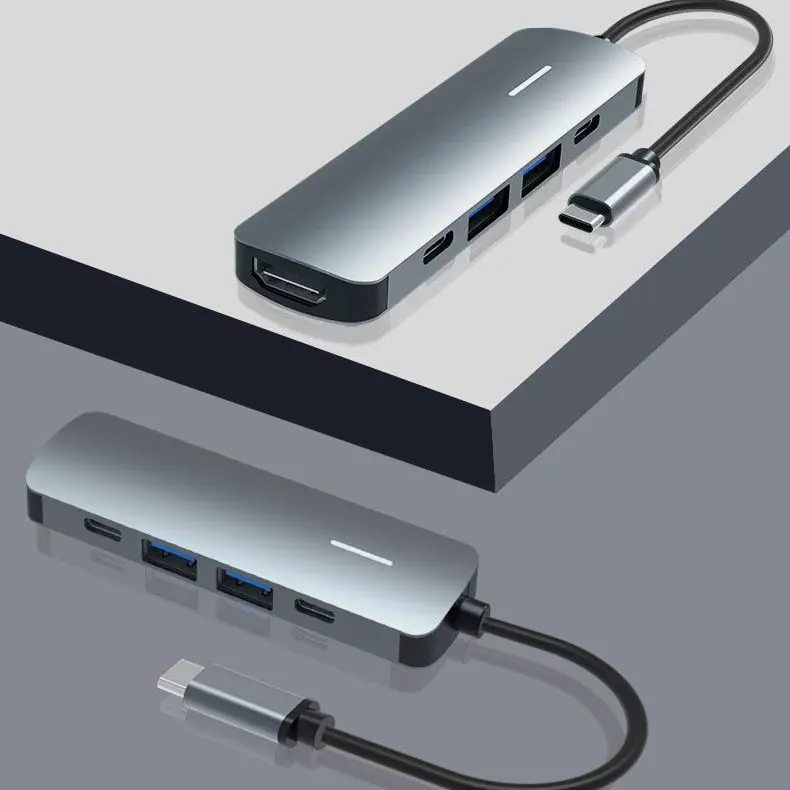 Type-C docking station HDMI Converter 4K60Hz HD Projection PD100W Docking Station USB3.0(10Gbs) 5in1 for MacBook Air PRO Samsuag
Type-C docking station HDMI Converter 4K60Hz HD Projection PD100W Docking Station USB3.0(10Gbs) 5in1 for MacBook Air PRO Samsuag
