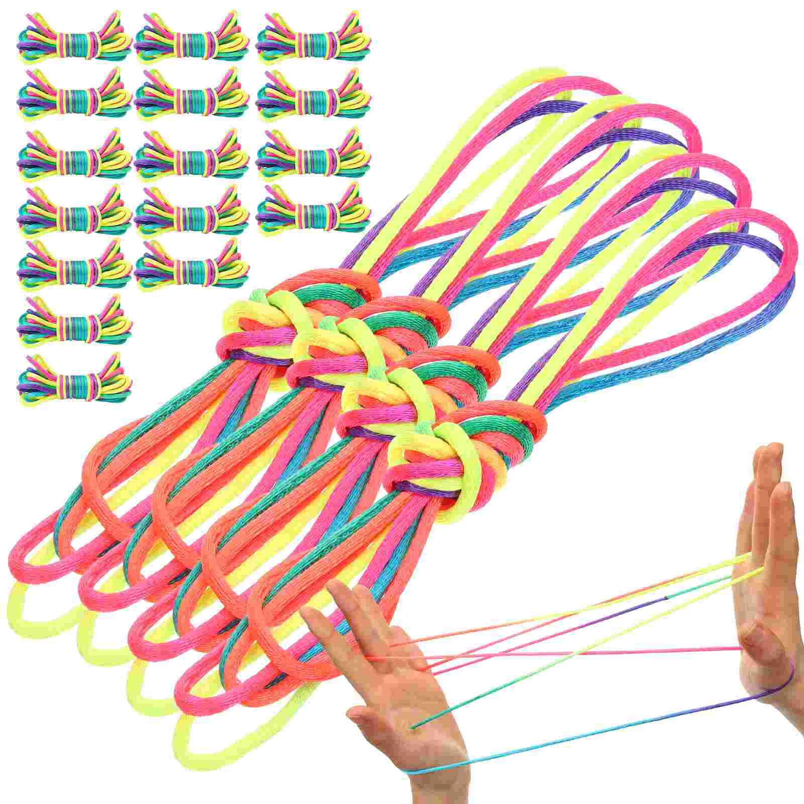 20 pcs Cats Cradle Game Finger Stretchy Chinese String Finger Hand String Game for Kids
20 pcs Cats Cradle Game Finger Stretchy Chinese String Finger Hand String Game for Kids