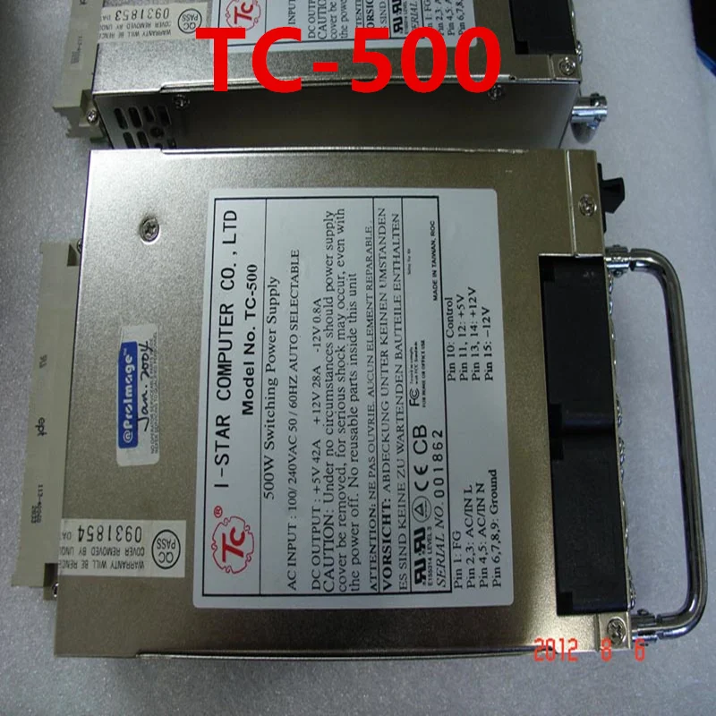 

Almost New Original PSU For TC I-STAR 500W Switching Power Supply TC-500R8A TC-500