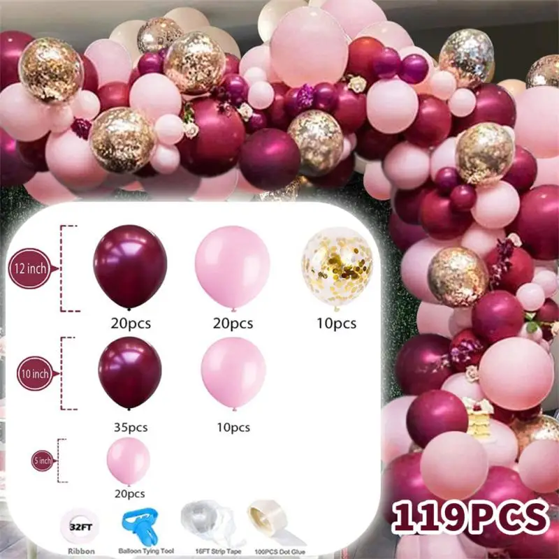 Balloon Arch Garland Kit Confetti Balloon Latex Balloon Set Party Supplies Creative Wine Red Wedding Decoration Ballon Diy
Balloon Arch Garland Kit Confetti Balloon Latex Balloon Set Party Supplies Creative Wine Red Wedding Decoration Ballon Diy