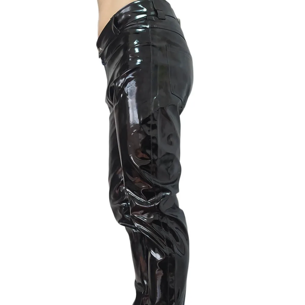 Sexy Mens Zip Clubwear Faux Leather Pants PVC Wetlook Tight Leggings Clubwear Trousers Fashion Sexy Erotic Open Crotch Pants
Sexy Mens Zip Clubwear Faux Leather Pants PVC Wetlook Tight Leggings Clubwear Trousers Fashion Sexy Erotic Open Crotch Pants