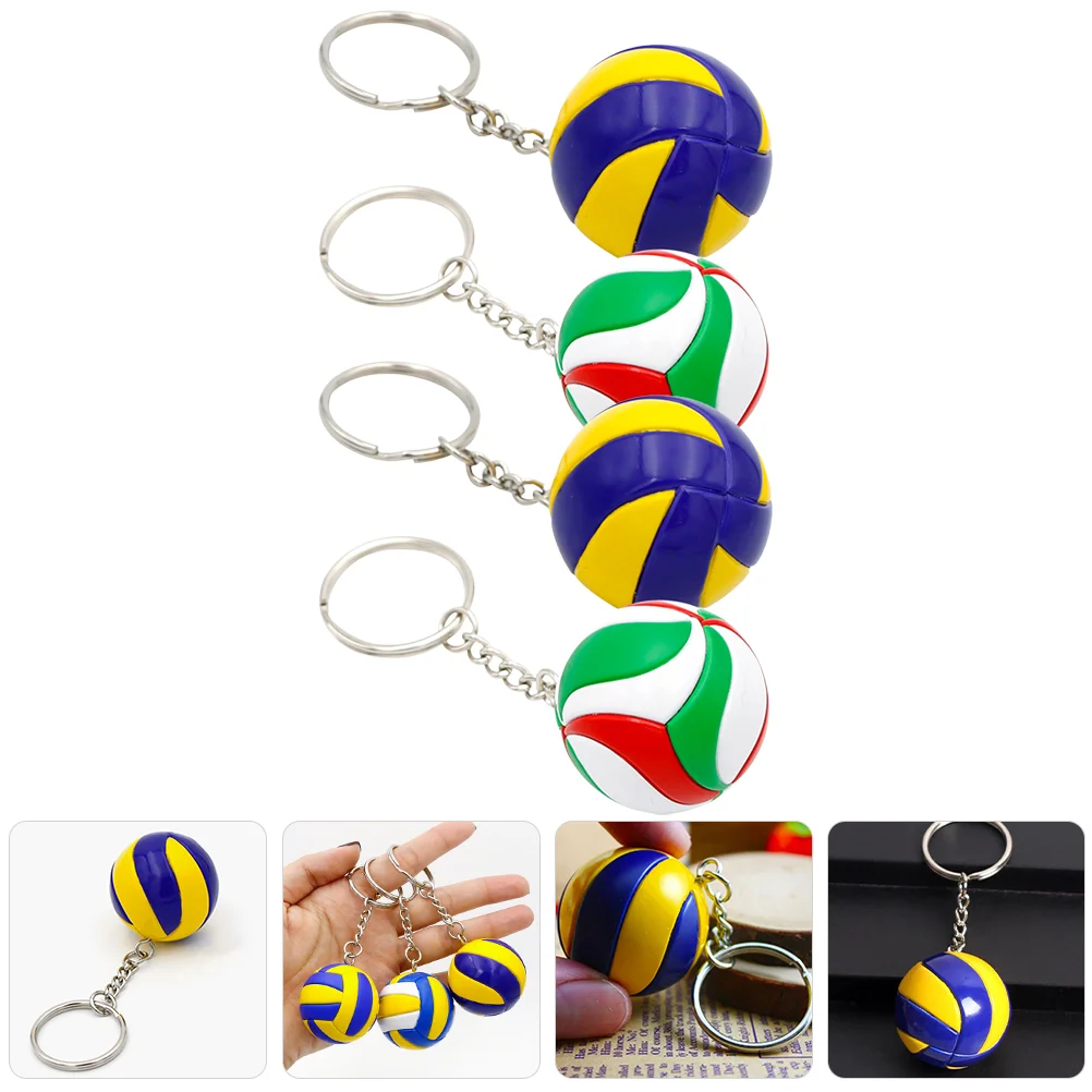 4 Pcs Volleyball Keychain Pendant Sports Keyring Decor Decorative Creative Party Favors Bags
4 Pcs Volleyball Keychain Pendant Sports Keyring Decor Decorative Creative Party Favors Bags