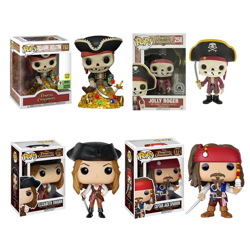 Funko Пираты Карибского моря Джелли Роджер 258 # Джек Спарроу 172 Скелет сокровищ 783