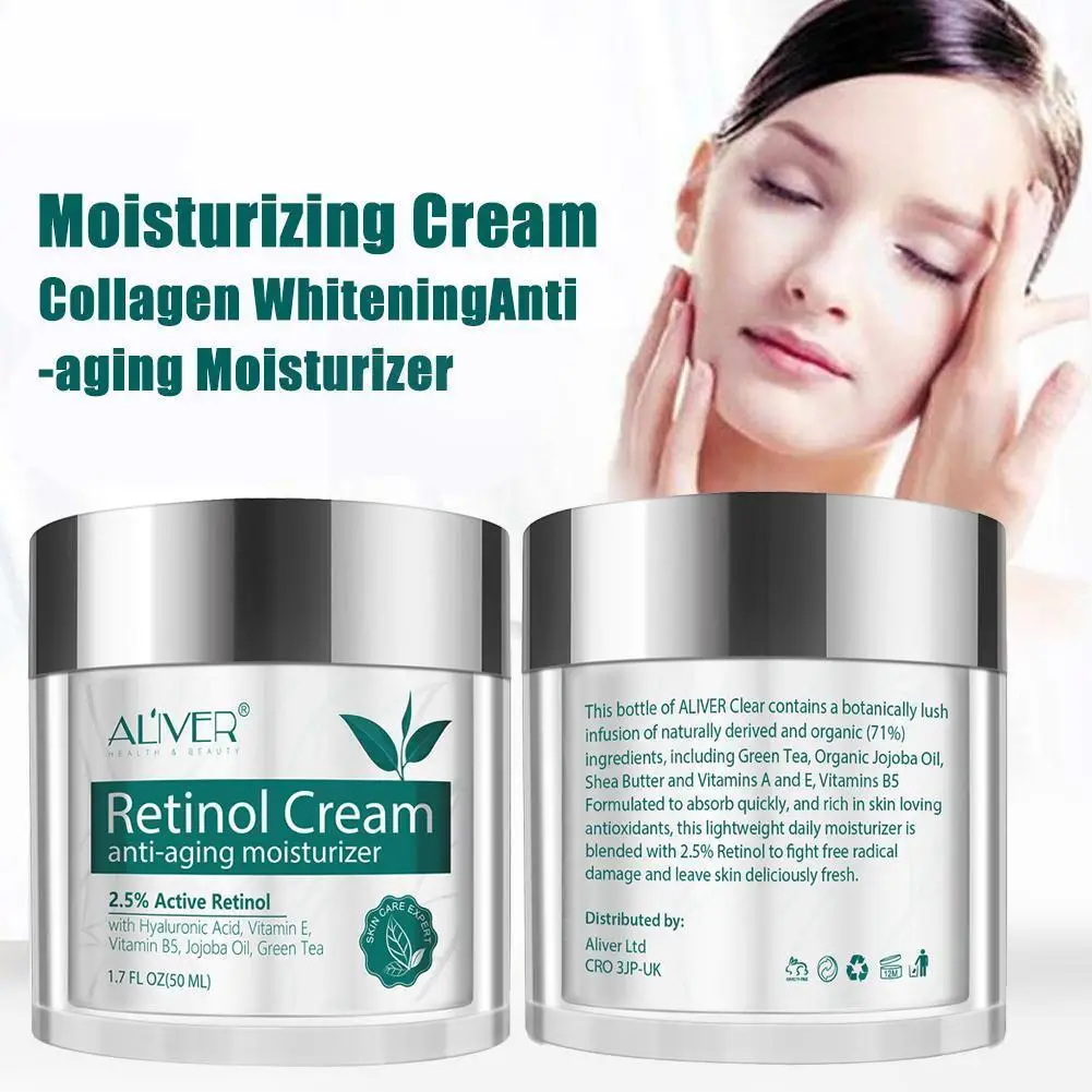 ALIVER Retinol Hyaluronic Acid Vitamin A Anti Firming Moisturizing Moisturizing 50 Cream Cream Nourishing Lotion ml W3U7
ALIVER Retinol Hyaluronic Acid Vitamin A Anti Firming Moisturizing Moisturizing 50 Cream Cream Nourishing Lotion ml W3U7