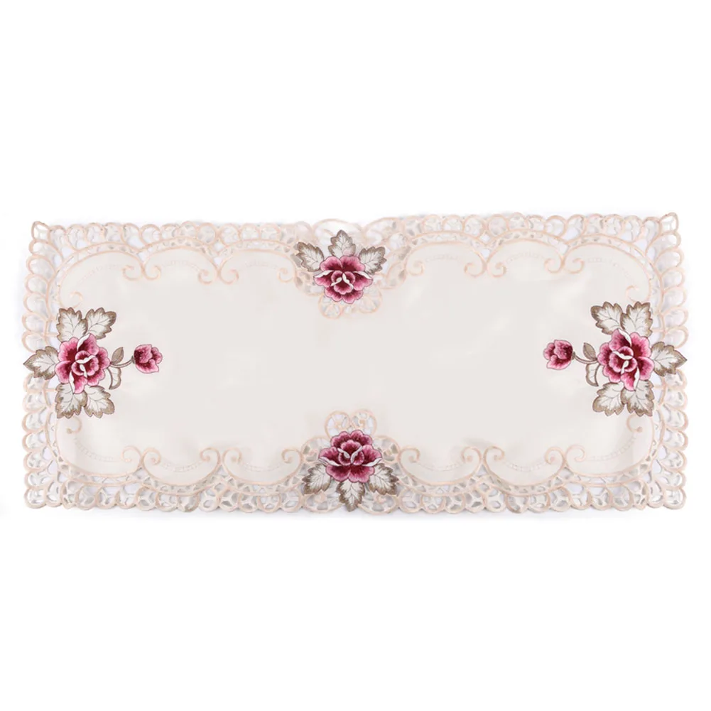 Embroidered Lace Tablecloth Country Style Rectangular Floral Table Mat Decor For Home Decoration Wedding Banquet 40*85cm
Embroidered Lace Tablecloth Country Style Rectangular Floral Table Mat Decor For Home Decoration Wedding Banquet 40*85cm