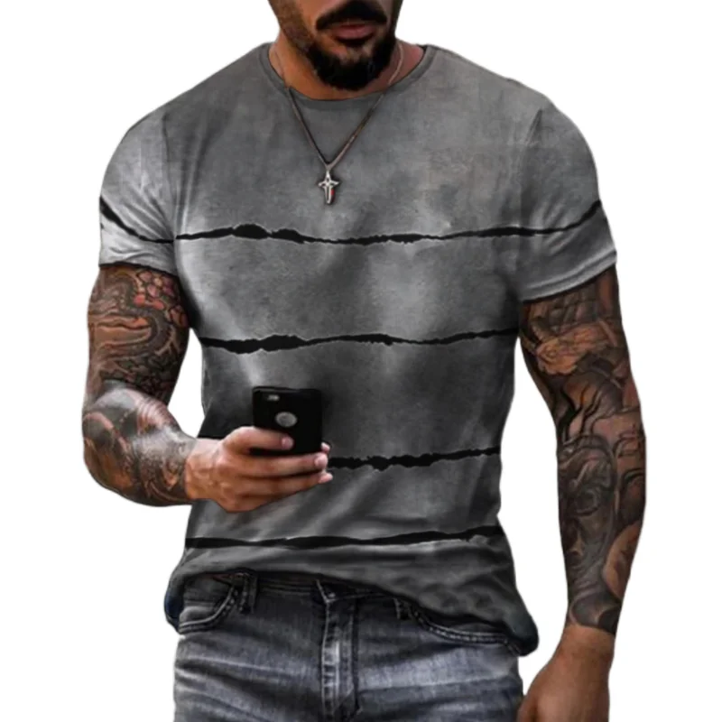 Summer Hot Selling Men's Casual T-shirt Street Fashion Short-sleeved Shirt Harajuku 3D Printing All-match Round Neck New Top
Summer Hot Selling Men's Casual T-shirt Street Fashion Short-sleeved Shirt Harajuku 3D Printing All-match Round Neck New Top