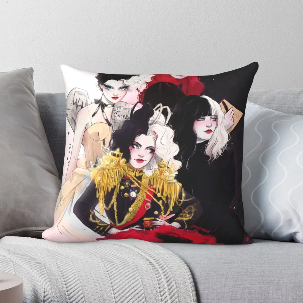 CRUELLA Square Pillowcase Polyester Linen Velvet Printed Zip Decor Pillow Case Sofa Cushion Cover
CRUELLA Square Pillowcase Polyester Linen Velvet Printed Zip Decor Pillow Case Sofa Cushion Cover