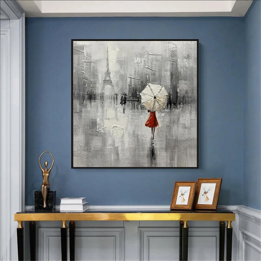 Hand Painted Oil Painting On Canvas Gray Rainy Weather Nordic Home Decoration Wall Paintings Art Wall Art No Frame
Hand Painted Oil Painting On Canvas Gray Rainy Weather Nordic Home Decoration Wall Paintings Art Wall Art No Frame