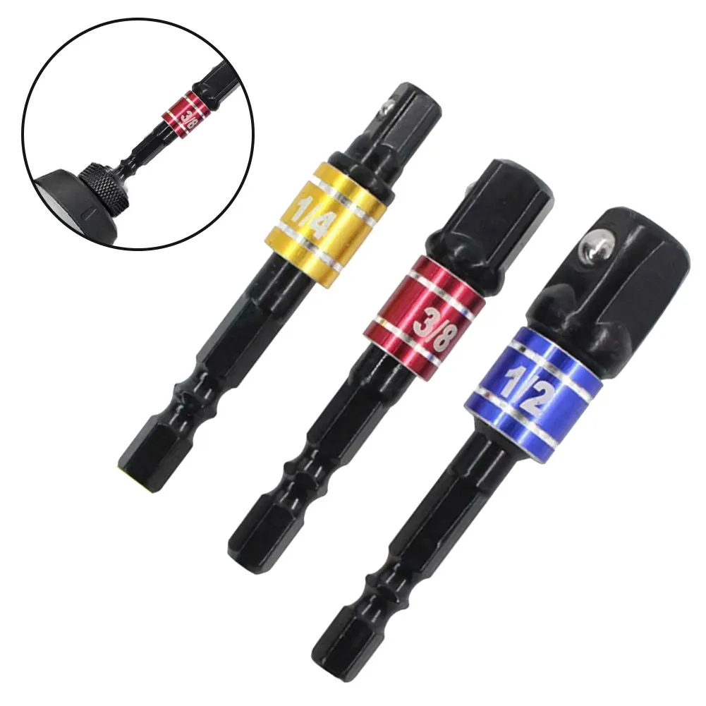 3Pcs Drill Socket Adapter Impact Drill Extension Bar 1/4 3/8 1/2 Hex Square Head Socket Adapter For Power Drill And Driver Chuck
3Pcs Drill Socket Adapter Impact Drill Extension Bar 1/4 3/8 1/2 Hex Square Head Socket Adapter For Power Drill And Driver Chuck