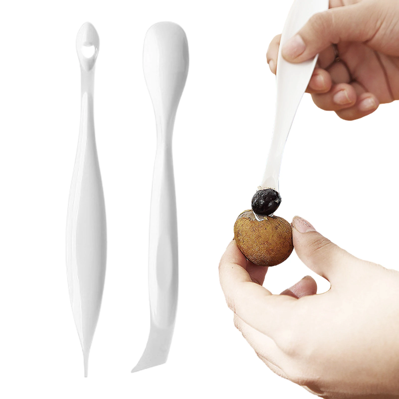 Fruit Corer 2 Pieces ABS Longan Corer Remover Kiwi Litchi Peeler Handy Manual Fruit Peeler Cutter Corer Kitchen Tools
Fruit Corer 2 Pieces ABS Longan Corer Remover Kiwi Litchi Peeler Handy Manual Fruit Peeler Cutter Corer Kitchen Tools