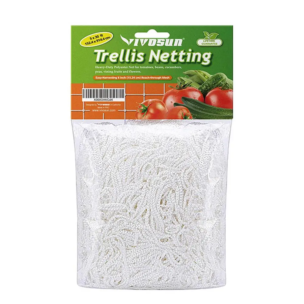 Garden Netting For Climbing Plants Trellis Netting Heavy-Duty Nylon Trellis For Vine Climbing Plant Growing Flexible String Net
Garden Netting For Climbing Plants Trellis Netting Heavy-Duty Nylon Trellis For Vine Climbing Plant Growing Flexible String Net