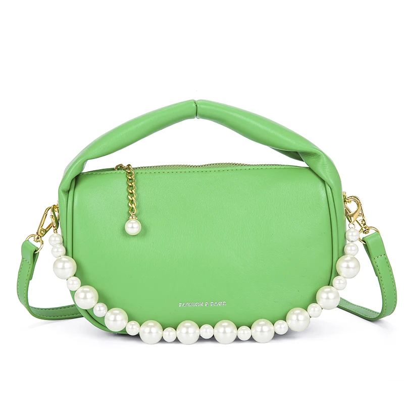 Solid Color Leather Handbag Pearl Chain Women's Bag Luxury Designer Shoulder Bag Messenger Bag Fashion 2022 New Bags for Women
Solid Color Leather Handbag Pearl Chain Women's Bag Luxury Designer Shoulder Bag Messenger Bag Fashion 2022 New Bags for Women