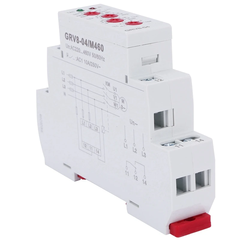 2X GRV8-04 M460 3-Phase Voltage Monitoring Relay Phase Sequence Phase Failure Protection Voltage Control Relay
2X GRV8-04 M460 3-Phase Voltage Monitoring Relay Phase Sequence Phase Failure Protection Voltage Control Relay