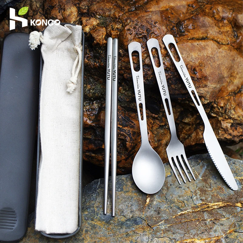 Titanium Cutlery Set Titanium Spoon Spork Knife Chopsticks Outdoor Household Tableware Set Travel Camping Flatware 1/2/3/4pcs
Titanium Cutlery Set Titanium Spoon Spork Knife Chopsticks Outdoor Household Tableware Set Travel Camping Flatware 1/2/3/4pcs