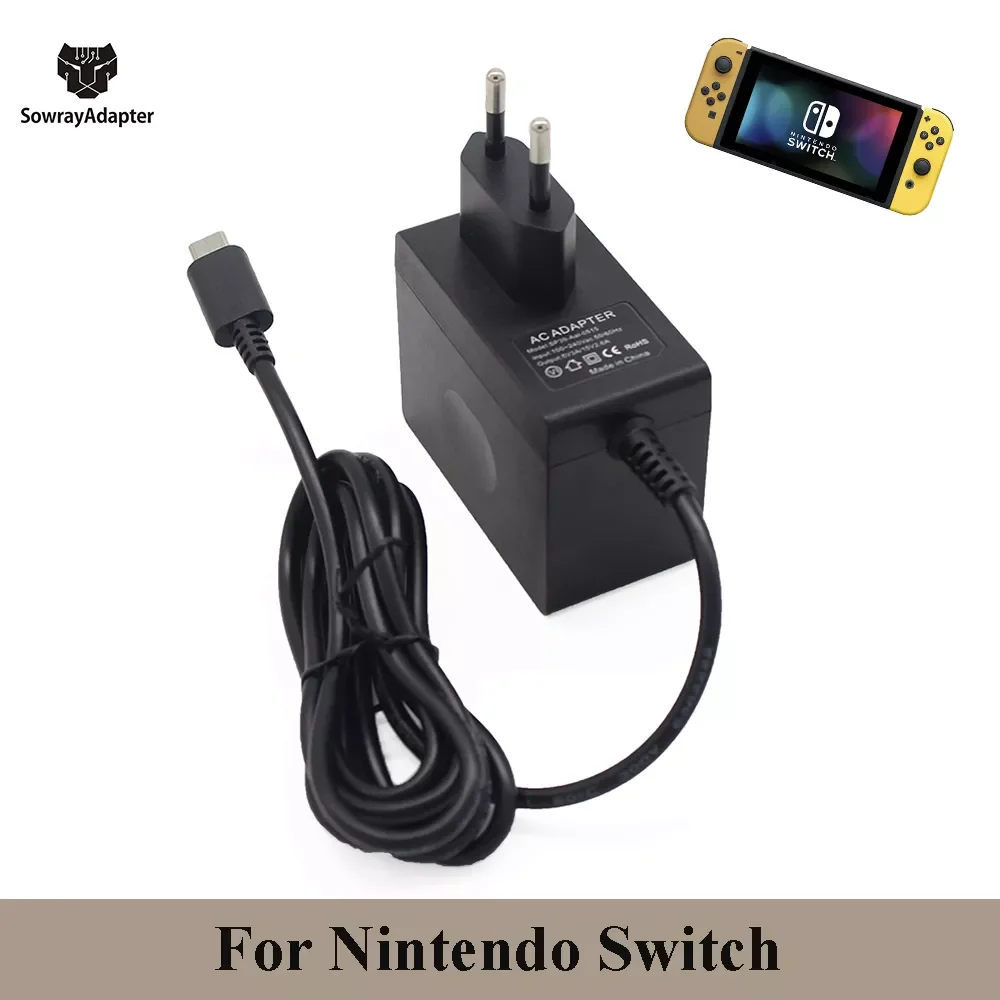 EU/US/UK PLUG 5V 3A 15V 2.6A AC Adapter Charger For Nintendo Switch NS Console Wall Charge Adapter USB Type C Power Supply
EU/US/UK PLUG 5V 3A 15V 2.6A AC Adapter Charger For Nintendo Switch NS Console Wall Charge Adapter USB Type C Power Supply