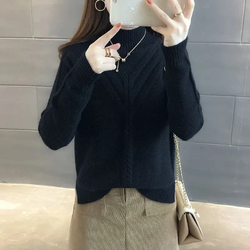 2022 Autumn Winter New Turtleneck Sweater Woman Knitted Pullovers Long Sleeves Casual Knitt Sweaters Female Slim Sweater Jumper
2022 Autumn Winter New Turtleneck Sweater Woman Knitted Pullovers Long Sleeves Casual Knitt Sweaters Female Slim Sweater Jumper
