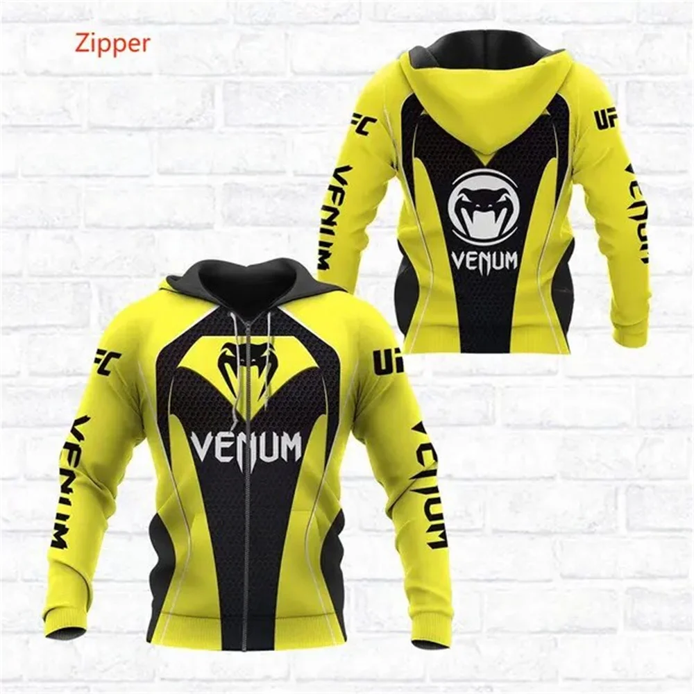 2023 Men's Boxing Training Hoodie Tops Printed 3d Round Neck Slim Fit Casual Venum Men Long Sleeves Zipper Sport Matching Shirt
2023 Men's Boxing Training Hoodie Tops Printed 3d Round Neck Slim Fit Casual Venum Men Long Sleeves Zipper Sport Matching Shirt
