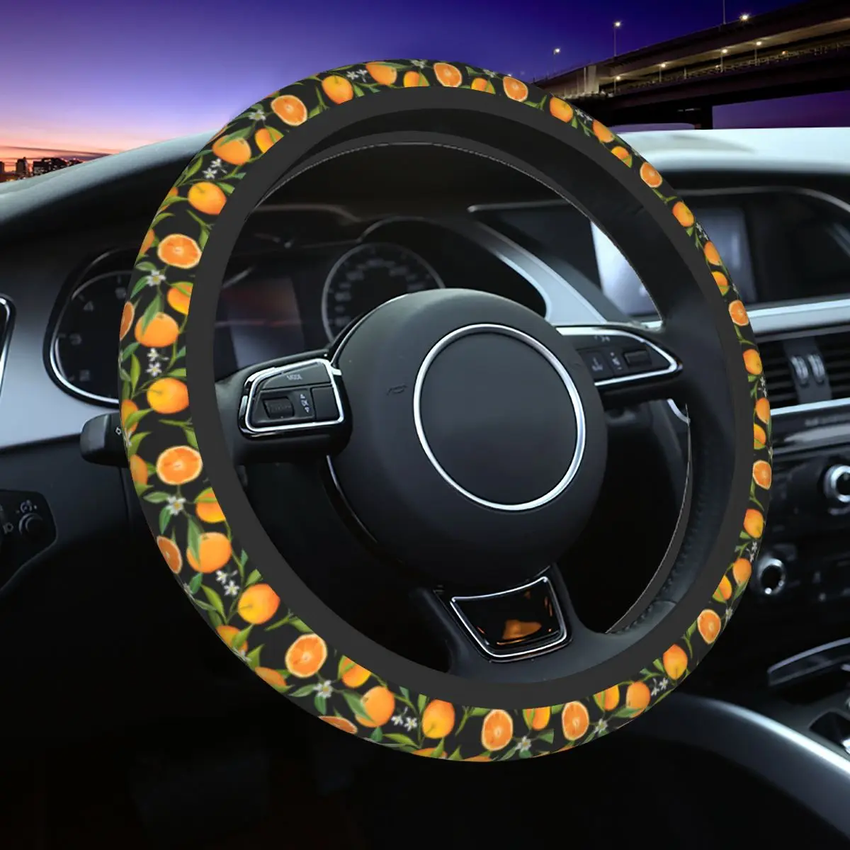Oranges And Leaves Car Steering Wheel Cover 38cm Anti-slip Fruit Elastische Car-styling Car Accessories
Oranges And Leaves Car Steering Wheel Cover 38cm Anti-slip Fruit Elastische Car-styling Car Accessories
