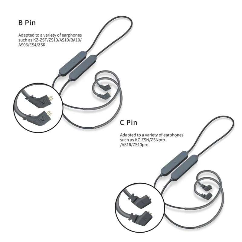 Wireless Cable for ZSN/ZSNPro/AS16/ZS10Pro/ ZST Headset Wire Enjoy Clear Sound JIAN
Wireless Cable for ZSN/ZSNPro/AS16/ZS10Pro/ ZST Headset Wire Enjoy Clear Sound JIAN
