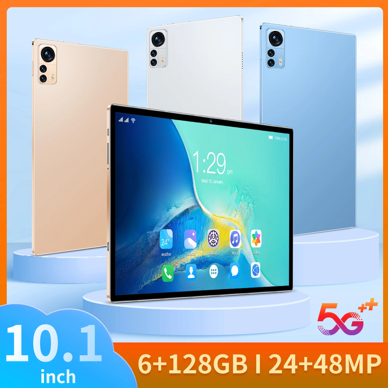 Новинка, 10,1-дюймовый планшет, Android 10,1, восемь ядер, телефон, Google Play, 6 ГБ ОЗУ, 10,0 Гб ПЗУ, планшетный ПК, Wi-Fi, Bluetooth, Type-C
Новинка, 10,1-дюймовый планшет, Android 10,1, восемь ядер, телефон, Google Play, 6 ГБ ОЗУ, 10,0 Гб ПЗУ, планшетный ПК, Wi-Fi, Bluetooth, Type-C
