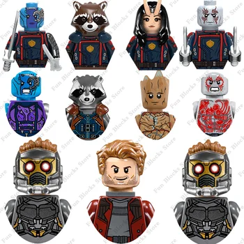 2023 Superheroes Movie Guardians of the Galaxy Vol.3 Mini Action Figure Dolls Building Blocks Classic Marvel Model Bricks Toys