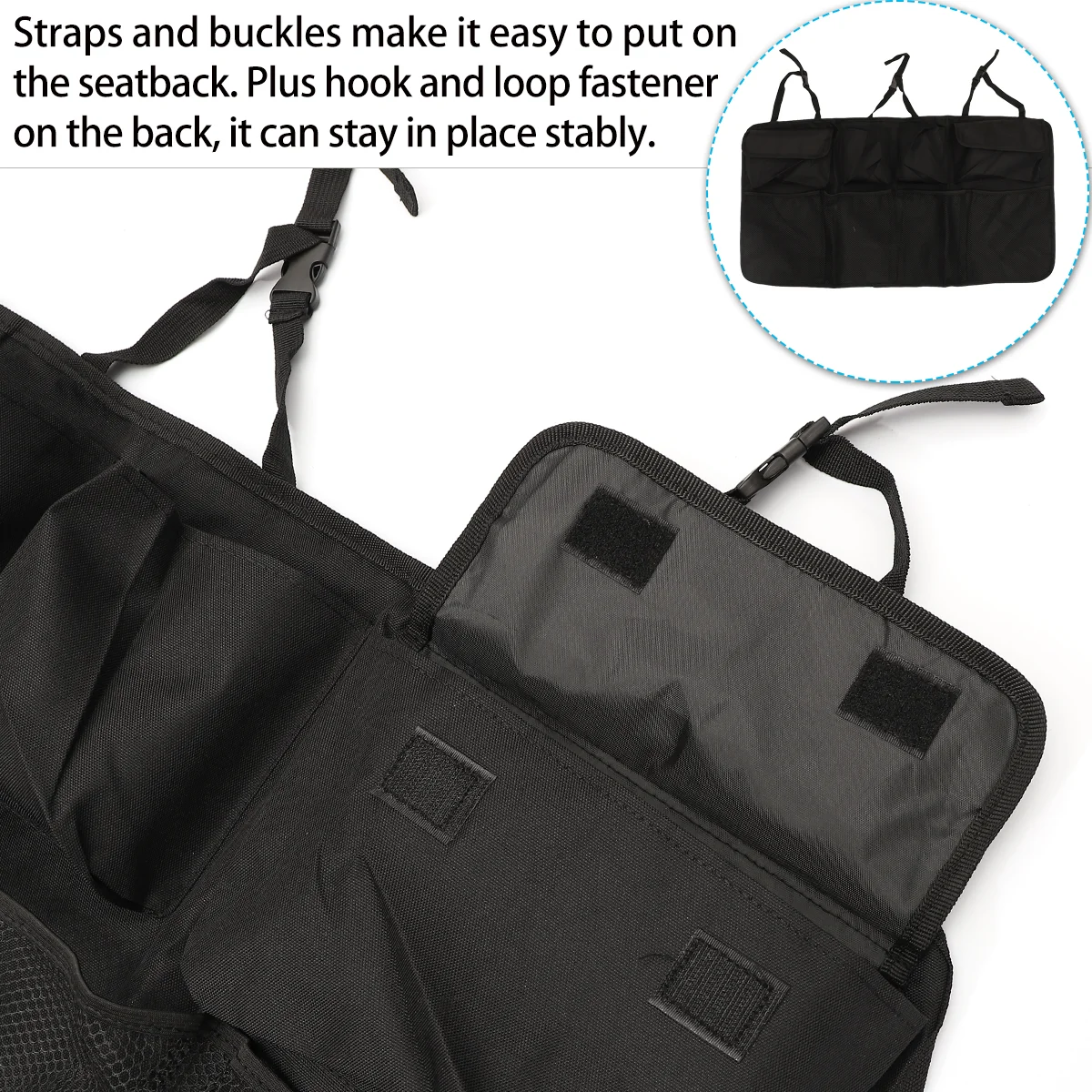 2pcs Backseat Organizer Car Auto Trunk Hanging Organizer Cargo Storage Bag Car Supplies Auto Accessory (Black Type+Single Seat
2pcs Backseat Organizer Car Auto Trunk Hanging Organizer Cargo Storage Bag Car Supplies Auto Accessory (Black Type+Single Seat