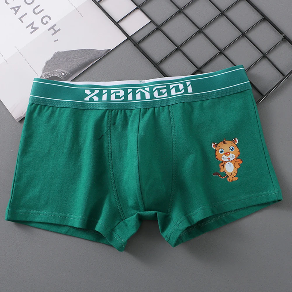 Youth Men Soft Boxer Briefs Printed Tiger Underwear Cotton Boxer Shorts Male Sport Underpant Breathable Convex Pouch Panties
Youth Men Soft Boxer Briefs Printed Tiger Underwear Cotton Boxer Shorts Male Sport Underpant Breathable Convex Pouch Panties