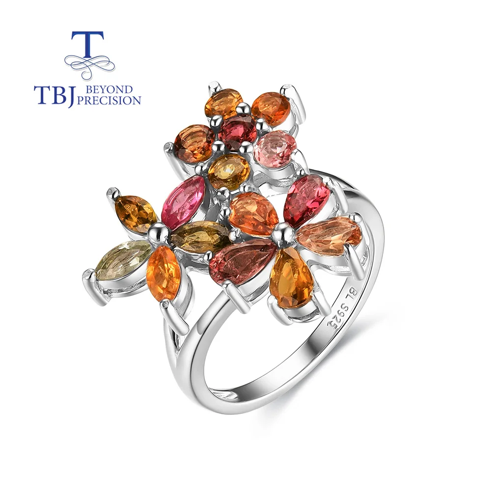 Multicolor tourmaline Natural gemstone rings 925 sterling silver fashion women's fine jewelry Anniversary Party Gifts
Multicolor tourmaline Natural gemstone rings 925 sterling silver fashion women's fine jewelry Anniversary Party Gifts